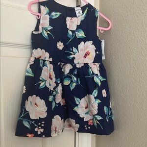 Carter's Navy Floral Dress